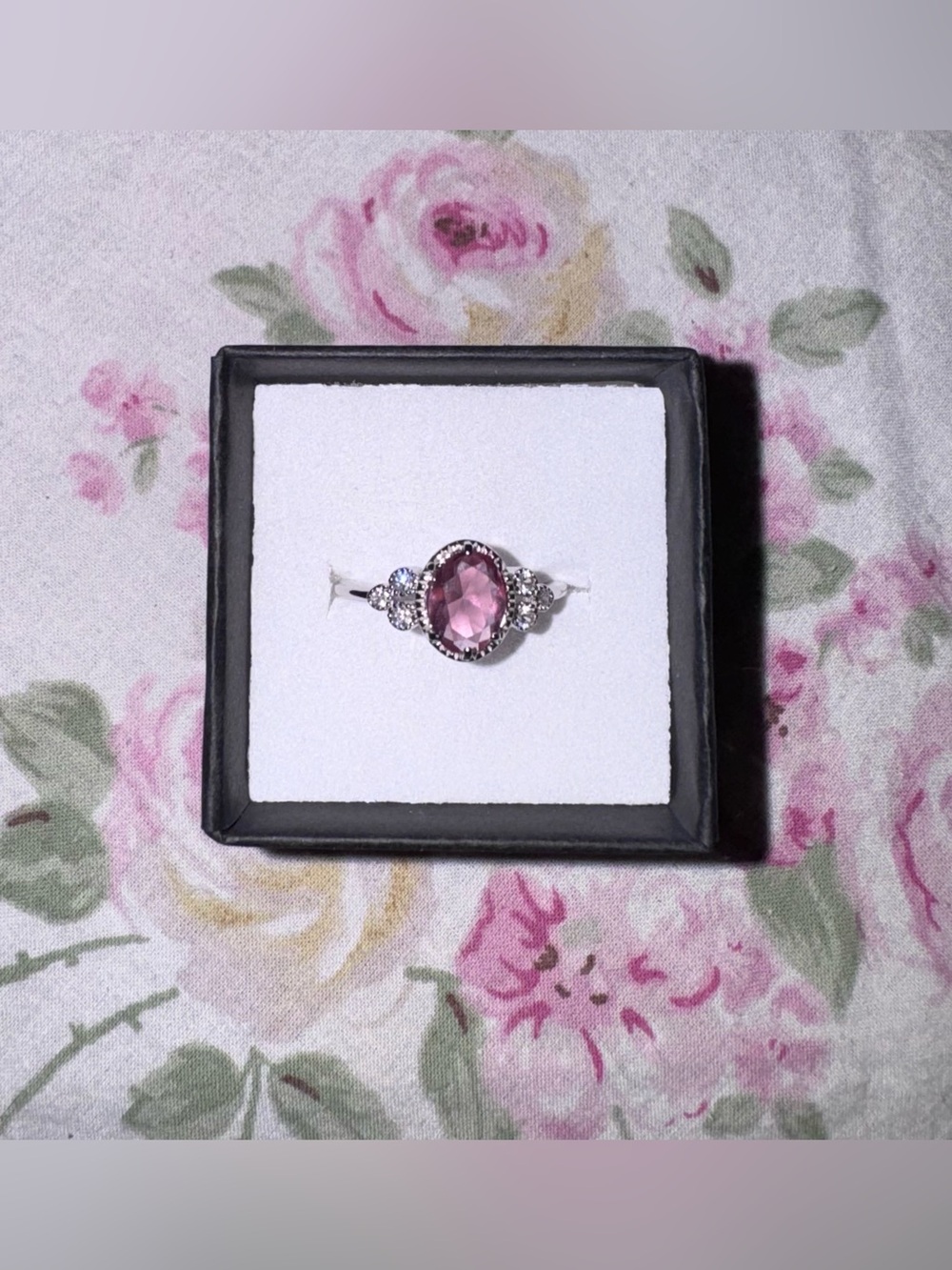 Sterling Silver Pink Fairycore Ring